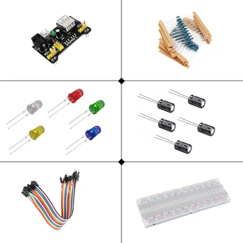 Elektroonika lõbus Komplekt Toide Moodul, Jumper Wire, 830 Breadboard Starter Kit for Arduino