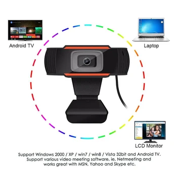 Full HD 1080P Veebikaamera Arvutiga PC-Web-Kaamera, Mikrofon Pöörleva Kaamerad Live Broadcast Video Kõne Konverentsi Töö