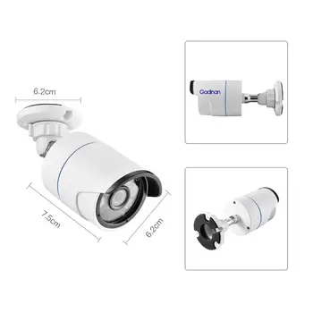 Gadinan 4CH 5MP POE NVR Kit Turvalisuse Kaamera Süsteem, 5.0 MP IR Siseruumides Väljas CCTV Dome POE IP-Kaamera P2P videovalve Komplekt