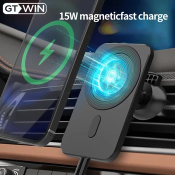 GTWIN 15W Auto Magnet Juhtmeta Laadija Puhul Magsafe iPhone 12 Pro Max 12 Mini Magnet Traadita Laadimise Omanik Air Vent Seisma