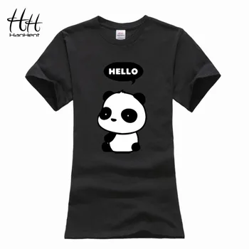 HanHent Armas Armas Panda Print T-särk Naiste Mood Camisetas T-Särk Streetwear Puuvill Anime Suvel Stiilis top, tees TB0812