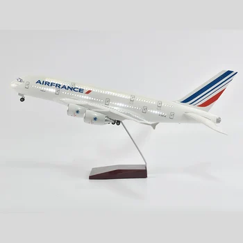 JASON TUTU 1/160 Skaala 46CM Air France ' i Airbus a380 Lennukiga Mudel Lennuk mudellennukid, Hele & Ratta Diecast Plastist Vaik