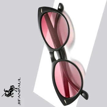 JIFANPAUL Klassikaline kuulus disainer brändi emane kassipoeg silma päikeseprillid päike polariseeritud prillid seksikas retro värvilised klaasid naine