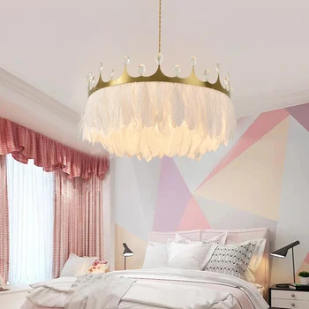Kaasaegne LED-lühter Põhjamaade luxury crystal ring lühter laste lühter magamistuba lühter salongi valgustus