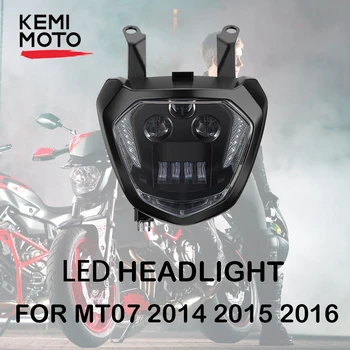 KEMiMOTO Jaoks YAMAHA MT07 FZ07 LED-Vilkur-Lamp PÄEVATULED 2016 2017 Mootorratta Esitulede Eest MT 07 110W 12V