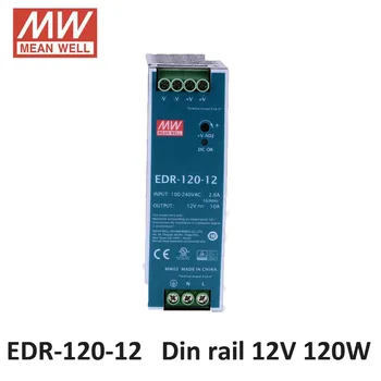 Keskmine Hästi EDR-120-12 AC/DC Mini suurus 120W 12V 10A Industrial DIN Rail Toide 12V Meanwell Lülitus Toide Juht