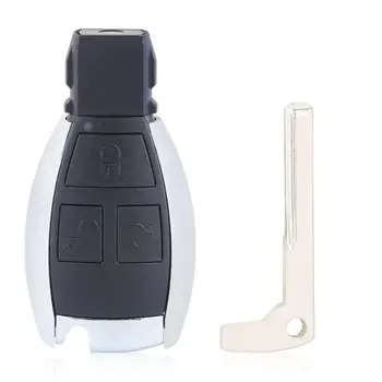 KEYECU 3 Nuppu Uuendatud Smart Remote Key Shell Juhul Fob jaoks Mercedes-Benz CLS C E S W124 W202