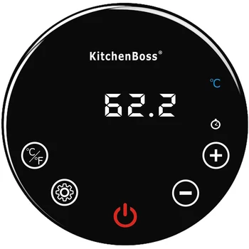 KitchenBoss，Sous Vide masin G310 Must，kuumtsingitud Ringluspump Täpne，Saada 10 Tolmuimeja Kotid，Temperatuuri reguleerimine Vee Pliit