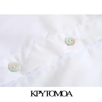 KPYTOMOA Naiste 2020 Stiilne Mood Koos Vöö-Nupp-Mini-Särk Vintage Kleit Kolme Kvartali Varrukad Lahtised Naiste Kleidid Mujer