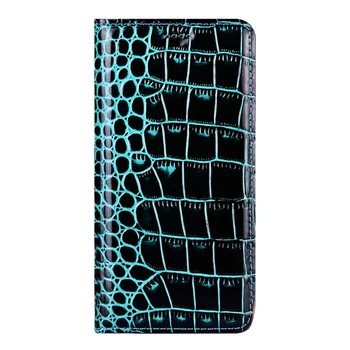 Krokodill Ehtne Nahk Flip Phone Case For iPhone 11 Pro Max X-XR, XS MAX Kate iPhone 5 5S SE 2020 6 6S 7 8 Plus Coque
