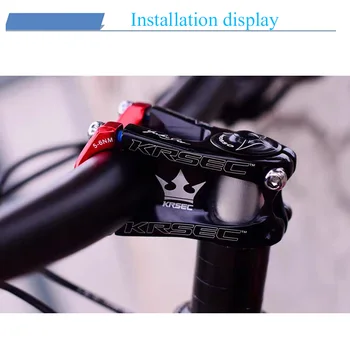 KRSEC MTB jalgratas varre 28.6*31.8 mm Alumiinium juhtraud varre jaoks kahvel potence velo Titaan Poldid Värvid Lühikese jalgrattasõidu osa