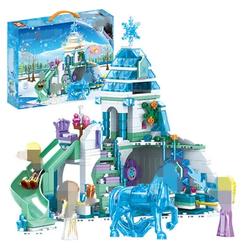 Külmutatud Seeria Printsess Komplekt ehitusplokid Kuninganna Lossi Tellised Mänguasjad Lumi Maailma Arvud Mänguasi on Parim Kingitus Lastele