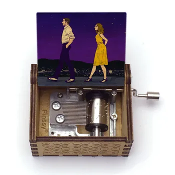 LA LA MAA muusika box linna tähed filmi teema erilised kingitused armastavad sõbranna abikaasa puidust käsitsi music box