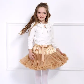 Lapsed Tüdruk Princess Tutu Seelik Tants Ballerina Pettiskirt Väikelapse Kohev Ballett Riided Partei Tülli Miniseelik