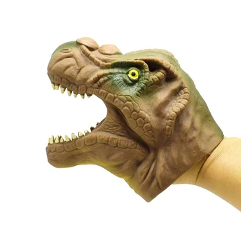 Laste Mänguasi Pehme Dinosaurus Käega Nuku Mänguasjad, Vinüül TPR Dinosaurus Käega Nuku Looma Pea Käsi Nukud Lapsed Mänguasjad Kingitus