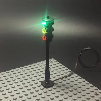 LED tänava liiklust foor jaoks lego city sarja Tellised/block set Mudel