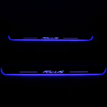 LED Ukse Läve Tuled Ford Focus 2 3 4 MK2 MK3 MK4 Ultra Õhuke Plaat Guard Rada Tere Auto Lohistama Led Valgus