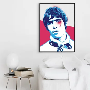 Liam Gallagher Muusika Plakat Hip-Hop Rap-Muusika Bänd Star Plakat Seina Art Maali Tuba Home Decor Lõuend Prindi