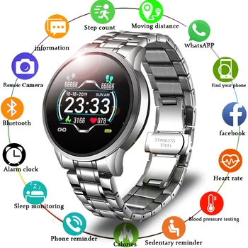 LIGE 2020. aasta Aruka Vaadata Meeste Südame Löögisageduse Andmed Meeldetuletus Veekindel Sport Smartwatch Android ja IOS Telefoni reloj inteligente