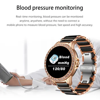 LIGE Teemant Smart watch Daamid smartwatch Naiste -, vererõhu -, Südame Löögisageduse Monitor Fitness Tracker 2020. Aasta Uus Mood Sport Vaadata