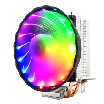 LUMEMEMM 2 Heat Pipes CPU Cooler RGB-120mm PWM 4Pin i5 PC vaikne Intel LGA 775 1150 1151 1155 1366 AMD AM2 AM3 CPU Jahutus Ventilaator