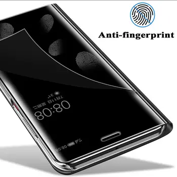 Luxury Smart Clear View Katmine Peegel Naha Puhul Samsung Galaxy S8 S9 S10 Pluss S7 Serv S10e Klapp Seista Originaal Kate