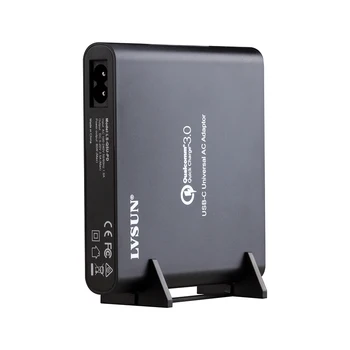 LVSUN QC3.0 telefon ja sülearvuti laadija adapter type-c USB-C PD laadija Macbook Genotsiid 13 Jooga 5 Dell, Hp Xiao mi toide