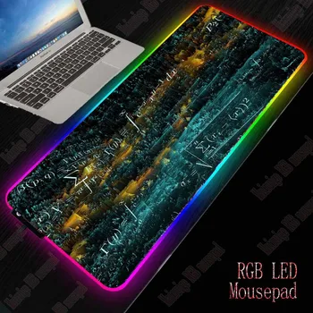 Mairuige Matemaatika RGB Mängude Large Mouse Pad Gamer Arvuti Mousepad with Led Backlight Vaiba Klaviatuuri Laua Mat Mause
