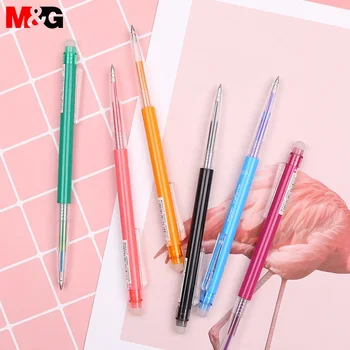 M&G 3tk 6 Värvi Ülestõstetav Kustutatavad Pen 0.38 mm Kustutatavad Geel Tindiga Pliiatsid Värvilised Pliiatsid kirjutab kustutab soojuse kaovad soojusülekande pliiats