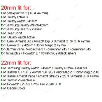 Milanese rihm Samsung Galaxy vaata 3 45mm 41mm/Aktiivne 2 46 mm/42mm Käik S3 Piiril 20mm 22mm käevõru Huawei GT/2/2e bänd