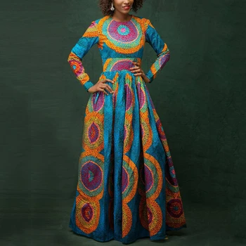 Mood Aafrika Riided Pikk Varrukas, Maxi Kleit Bazin Rüü Africaine Dashiki Prindi Daamid Aafrika Kleidid Naistele Õhtu Pool