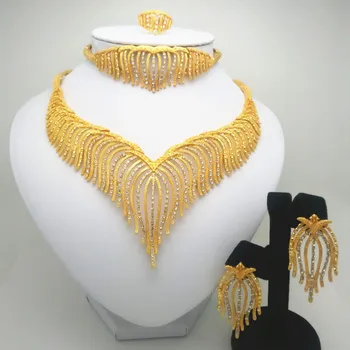 Mood Kuningriigi Ma ehtekomplekt Nigeeria Dubai gold-värv-Aafrika pärl ehted pulm ehteid komplekti Aafrika Pruudi Pulmas Kingitusi