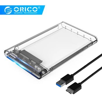 ORICO 2139U3 HDD Case 2.5 tolline Läbipaistev SATA ja USB 3.0 Adapter Välise Kõvaketta Ruum 5Gbps 4TB HDD SSD Kõvaketta Box