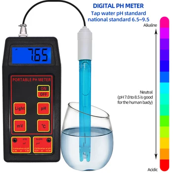 PH-8424 pH/ORP/TEMP Arvesti 3 1Waterproof Kaasaskantav pH mV funktsioon, mille PH elektrood Digitaalse Tri-Meetrine Multiparameter 40%maha