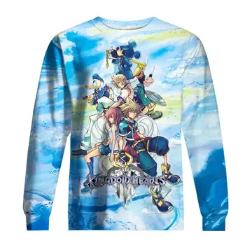 PLstar Kosmos 2019 Mood Meeste 3d-Topp New Kingdom Hearts Anime Trükitud hupparit/Dressipluus Unisex Harajuku Vabaaja streetwear