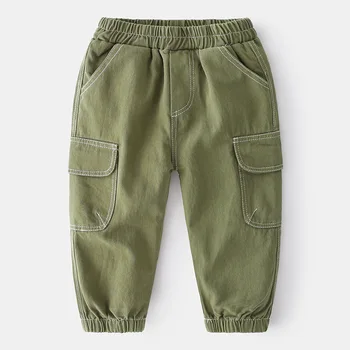 Poiss Püksid Püksid Poistele Sweatpants Puuvillased Pikad Püksid Elastne Vöökoht Vabaaja Püksid Poistele Joggers