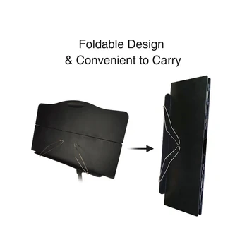 Portable Folding Sheet Music Stand Riiul Kit 66cm-135cm Reguleeritav Kõrgus Kott Must Saxopone Viiul, Kitarr Tava