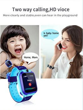 Q12 Smart Watch SOS Kõne Asukoha Finder Ekraan SIM-Kaardi 2G LBS tugijaama Usb Kummist Korgiga Veekindel Laps on Arukas Vaadata