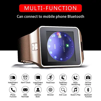 Relogio DZ09 Bluetooth Smart Watch 2020 2G SIM-Kaardi Smartwatch Android, IOS Naised Mehed Fitness Tracker reloj Smart Kellad