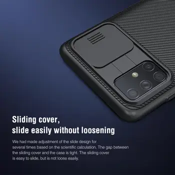 Samsung Galaxy A71 Juhul Nillkin Camshield Juhul liugkate Kaamera Kaitse PC Back Cover for Samsung Galaxy A71 Telefoni Puhul