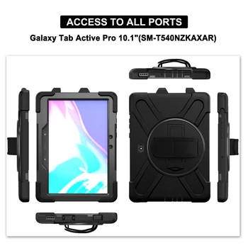 Samsung Galaxy Tab Aktiivne Pro 10.1 SM-T540 T545 T547 Raskeveokite Armor Käsi õlarihm Juhul Kid Põrutuskindel Kate Seista