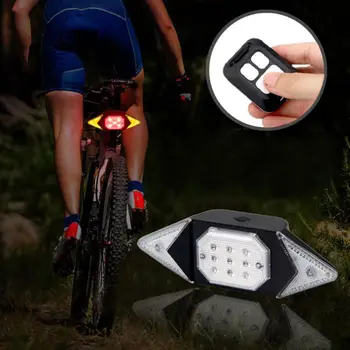 Smart Bike Keerates Signaal Jalgrattasõit Taillight Intelligentne USB Jalgratta Laetav Tagumine Tuli Kaugjuhtimispult LED Hoiatus Lamp