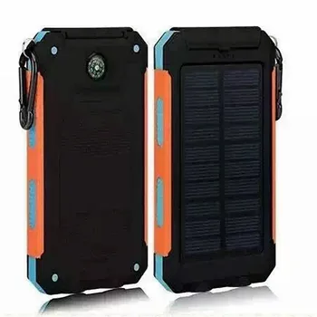 Solar Power Bank Reaalne 20000 mAh Dual USB-Välise Veekindel Polümeer Aku Laadija Väljas Valgust Lamp Powerbank Ferisi