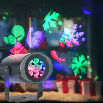 Super Ere Jõulud Projektsioon Dekoratiivne Light Laser Veekindel Pöörleva LED Väljas Ruumi Auto Romantiline Valguses Uus Aasta