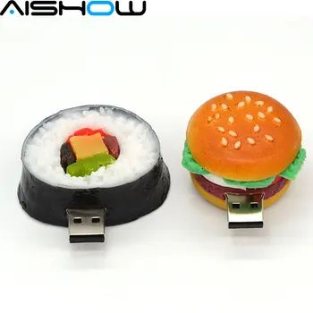 Tasuta kohaletoimetamine U Disk pen drive hamburger 4GB/8GB/16GB/32GB usb-välkmälu (flash memory stick pendrive