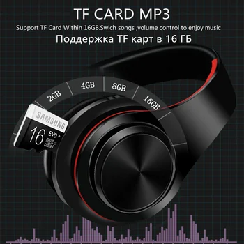 Tourya Kõrvaklapid, bluetooth kõrvaklapid HIFI Stereo muusikat peakomplekti Toetada SD-kaart, FM Koos mic mobiil xiaomi iphone sumsamg MP3