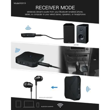 Traadita Bluetooth-4.2 Audio-Saatja-Vastuvõtja TV Auto Muusika Vastuvõtja 2 in 1 Universal Music Adapter Kõrvaklappide Kõlar