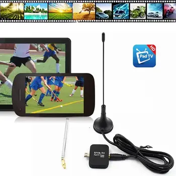 TV Stick (DVB-T2 HD Digitaal-TV Tuuner Satelliidi Vastuvõtja Tablett Pad TV HDTV Dongle Mikro-USB-Kõik Android Mobiiltelefoni