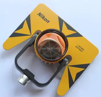 Täiesti Uus Kollane Ühe Prisma reflektori komplekt koos pehme kott Nikon Pentax Topcon kokku station geodeetilised