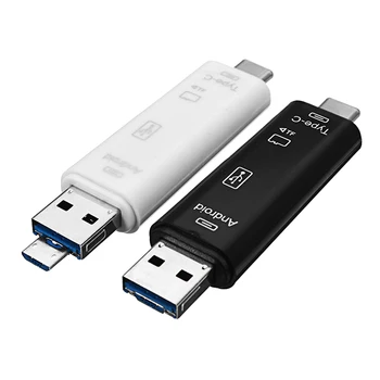 Tüüp-c 3.1 HUB Viis-ühes-Type-c-USB-Mees /Naine OTG Micro TF Multifunktsionaalne Kaardi Lugeja Mobiiltelefoni, Sülearvuti,
